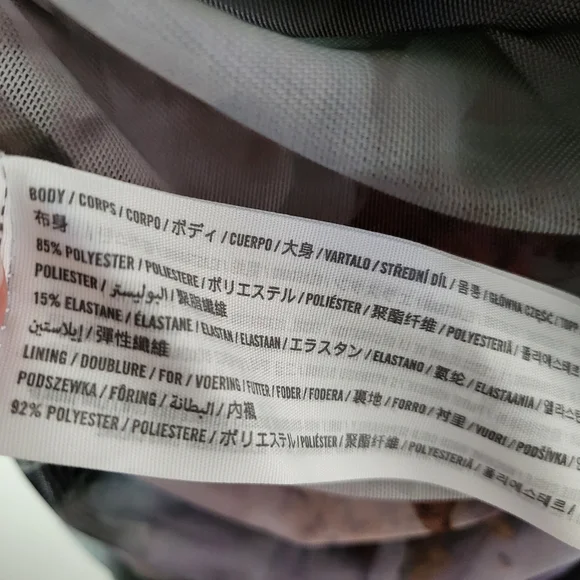 Abercrombie Mesh Asymmetrical Off-The-Shoulder Draped Maxi Dress Floral Medium - Picture 8 of 9